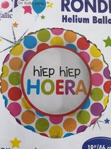 Folie ballon Hiep Hiep Hoera