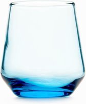 Pasabahce Allegra - Blauwe Shotglazen/Borrelglazen - Set van 6 - 115 ml