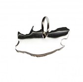 Zilveren Landkaart Zuid Afrike ketting hanger