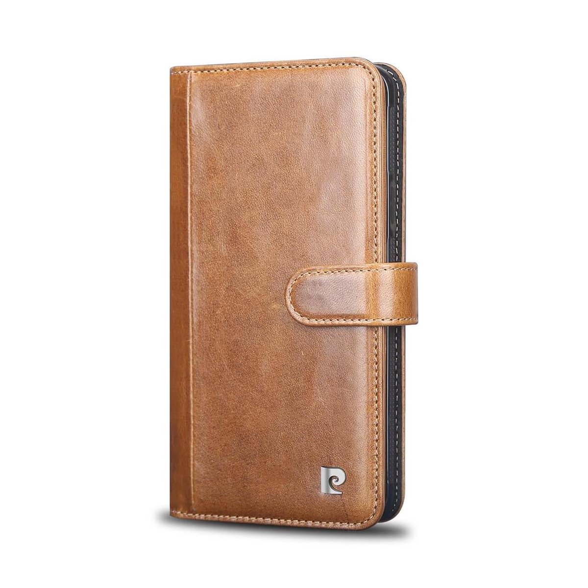 iPhone Xs Max hoesje - Pierre Cardin - Bruin - Leer