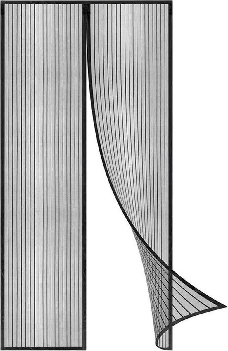 ForDig Luxe Deurhor Magnetisch - Horgordijn – Vliegengordijn – Hordeur - 210 x 100 - Zwart