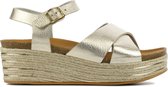 Mace Vrouwen Leren    Sandalen / Damesschoenen Nunzia - Goud - Maat 40