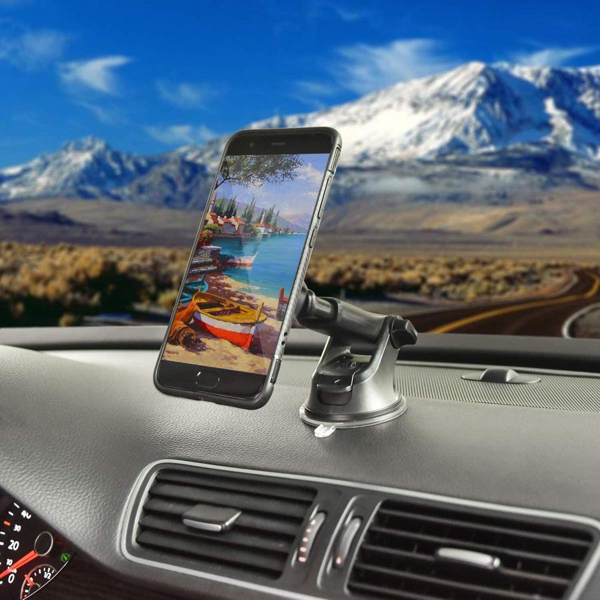 Magnetische telefoonhouder voor in de auto - Autohouder - Auto telefoonhouder - Magneet smartphone houder - Dashboard Raam zuignap - Samsung - iPhone - Nokia - Huawei - Sony - LG - HTC - OnePlus - Xiaomi - Universeel - Magnetisch – foto 5