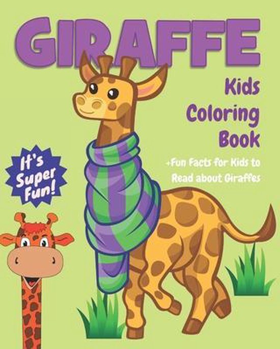 Bol Com Giraffe Kids Coloring Book Fun Facts For Kids To Read About Giraffes Jackie D Fluffy