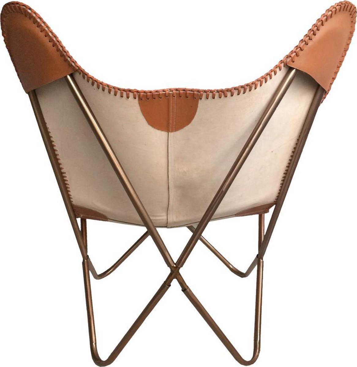 complexiteit Verplicht De controle krijgen Malagoon - Leather butterfly chair brown | bol.com