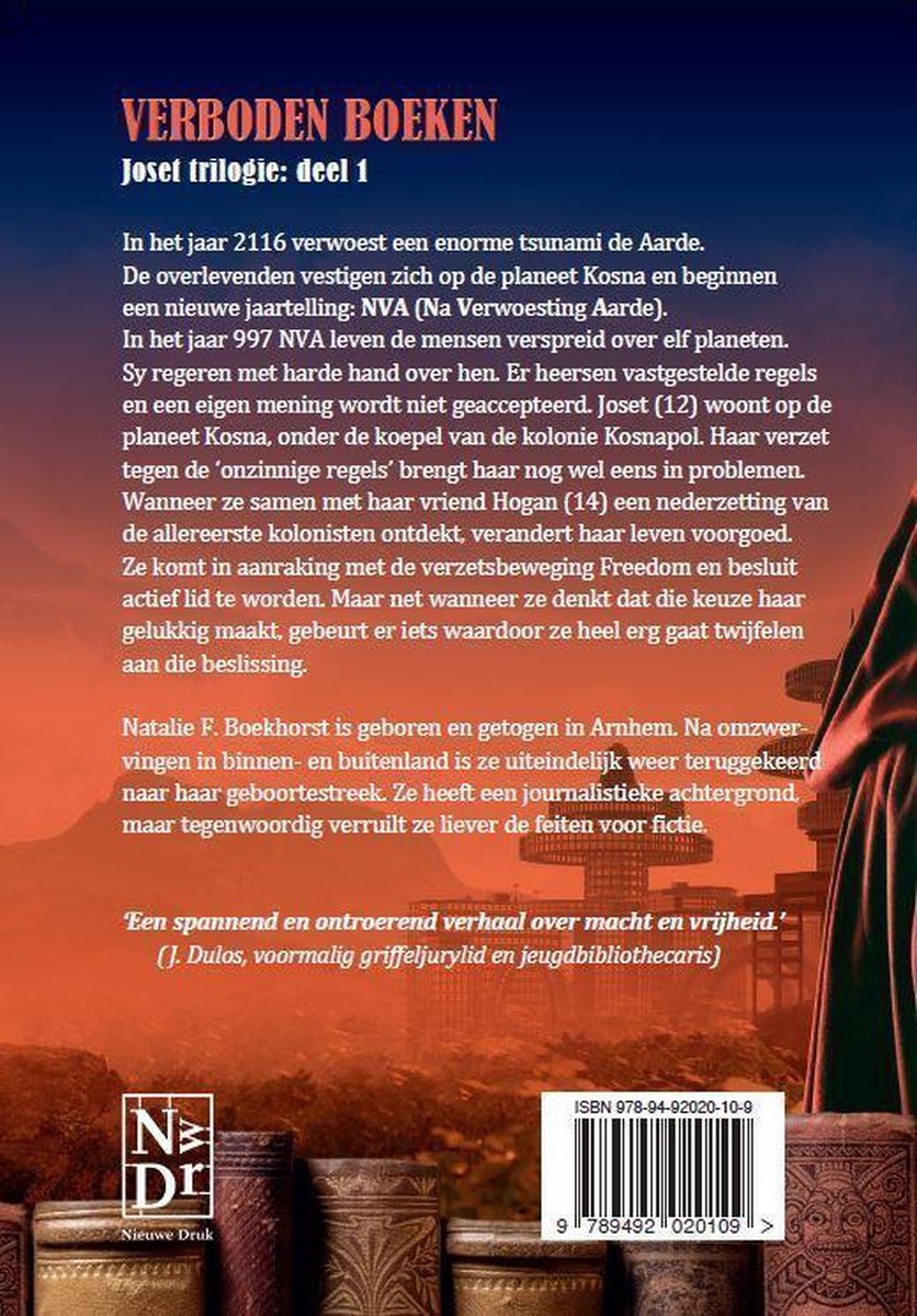 Joset trilogie Verboden boeken - back cover
