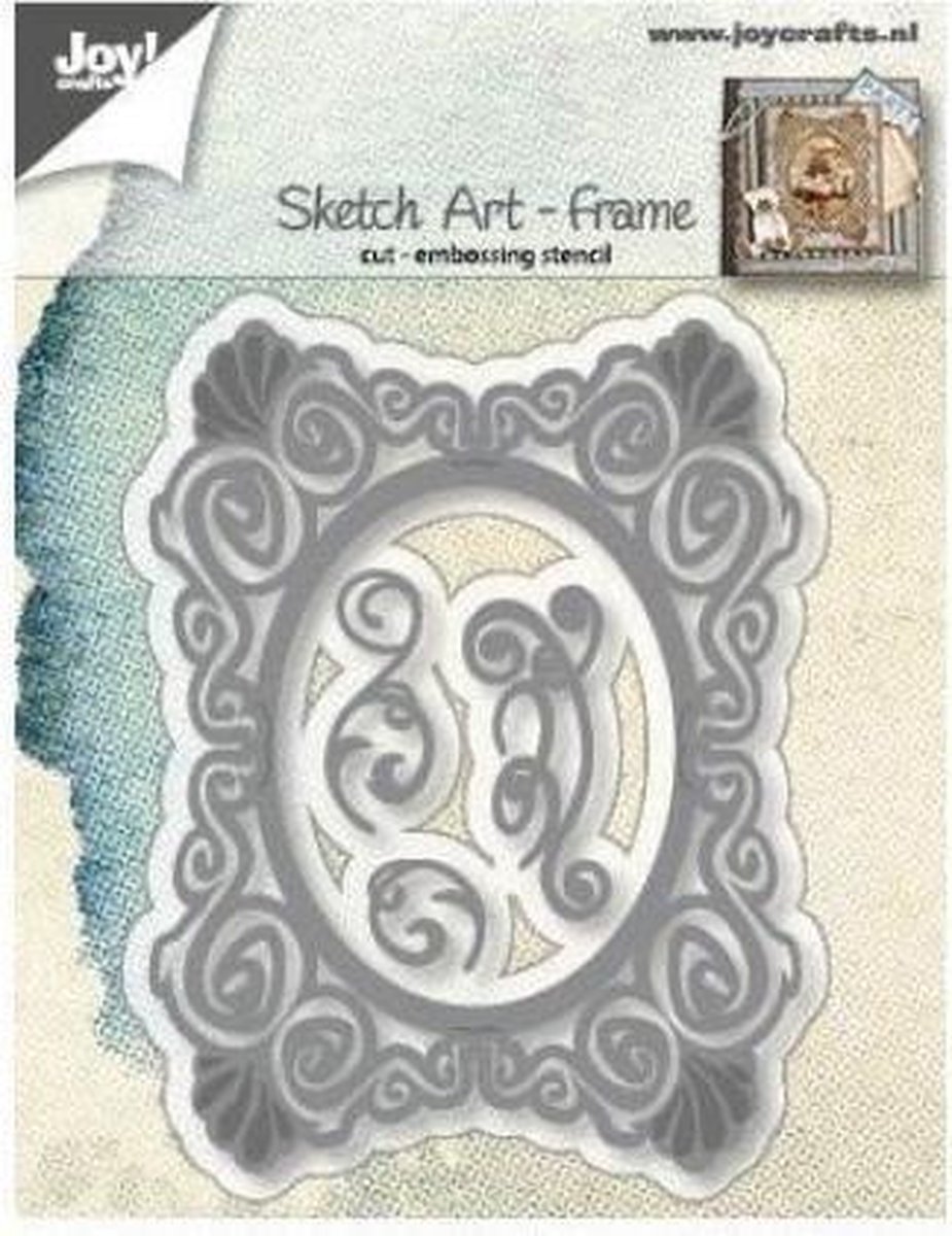 Joy!Crafts Stencil - Snij- embosstencil - Sketch art frame