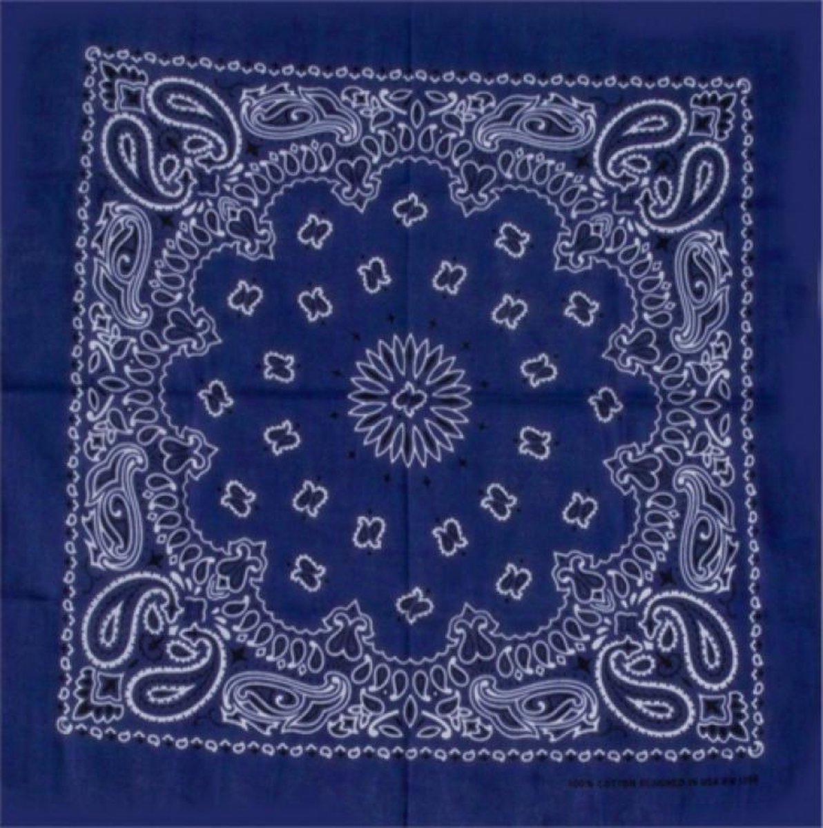 Bandana bloem Donkerblauw