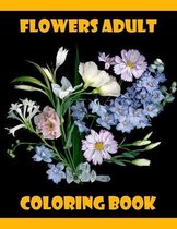 Flowers Adult Coloring Book