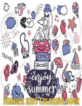 Enjoy Summer - Summer kids coloring book