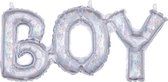 Amscan Ballon Boy 50 Cm Folie Zilver Holografisch
