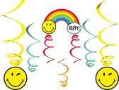 Amscan Feestdecoratie Smileys Junior 130 Cm Papier 6 Stuks