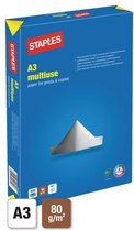 Staples Multiuse papier A3, 80g/m² (doos 5 x 500 vel)