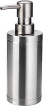RVS Zeep dispenser - Zeeppompje - Roestvrij staal pomp | zeeppomp | zilver metaal | keuken badkamer toilet |6 x 17 cm