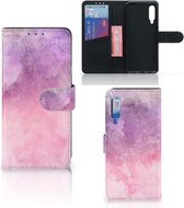 Telefoonhoesje Xiaomi Mi 9 Leuk Telefoonhoesje Pink Purple Paint