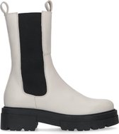 Sacha - Dames - Beige leren chelsea boots - Maat 37
