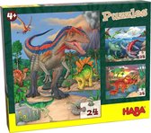 Haba Legpuzzel Dinosaurussen 3-in-1 Jongens 3 X 24 Stukjes