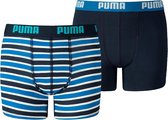 PUMA Jongens Basic Stripe Boxershort - Maat 122/128