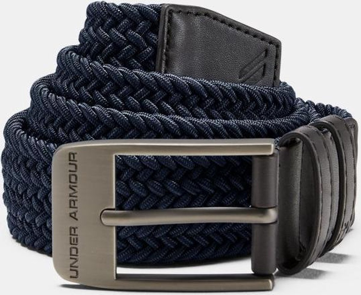 tieners louter betreden Under Armour Braided Belt 2.0 Academy/Charcoal Donkerblauw 34 | bol.com
