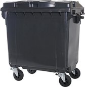 4-wiel afvalcontainer - 770 liter - grijs