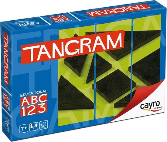 Afbeelding van het spel Tangram - Zwart - Cayro - Met Boekje