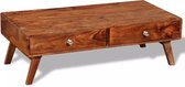 Salontafel Massief hout - koffietafel (Incl LW3D Klok) l - coffee table woonkamertafel