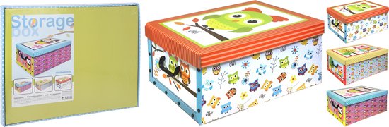 Set van 3 Opbergboxen Opbergdoos uil - box om speelgoed in op te 3 stuks | bol.com