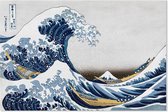 Graphic Message - Golf van Kanagawa - Japans Schilderij op Canvas - Okinami