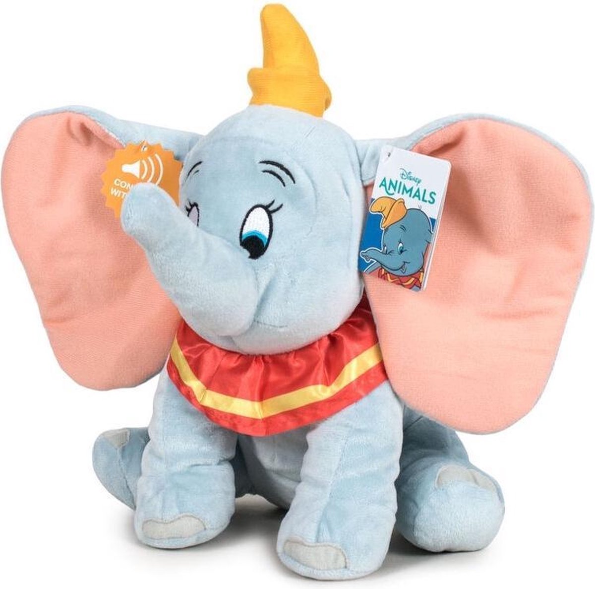 Pluche Disney Dumbo/Dombo olifant knuffel met geluid 30 cm speelgoed -  Olifanten... | bol.com