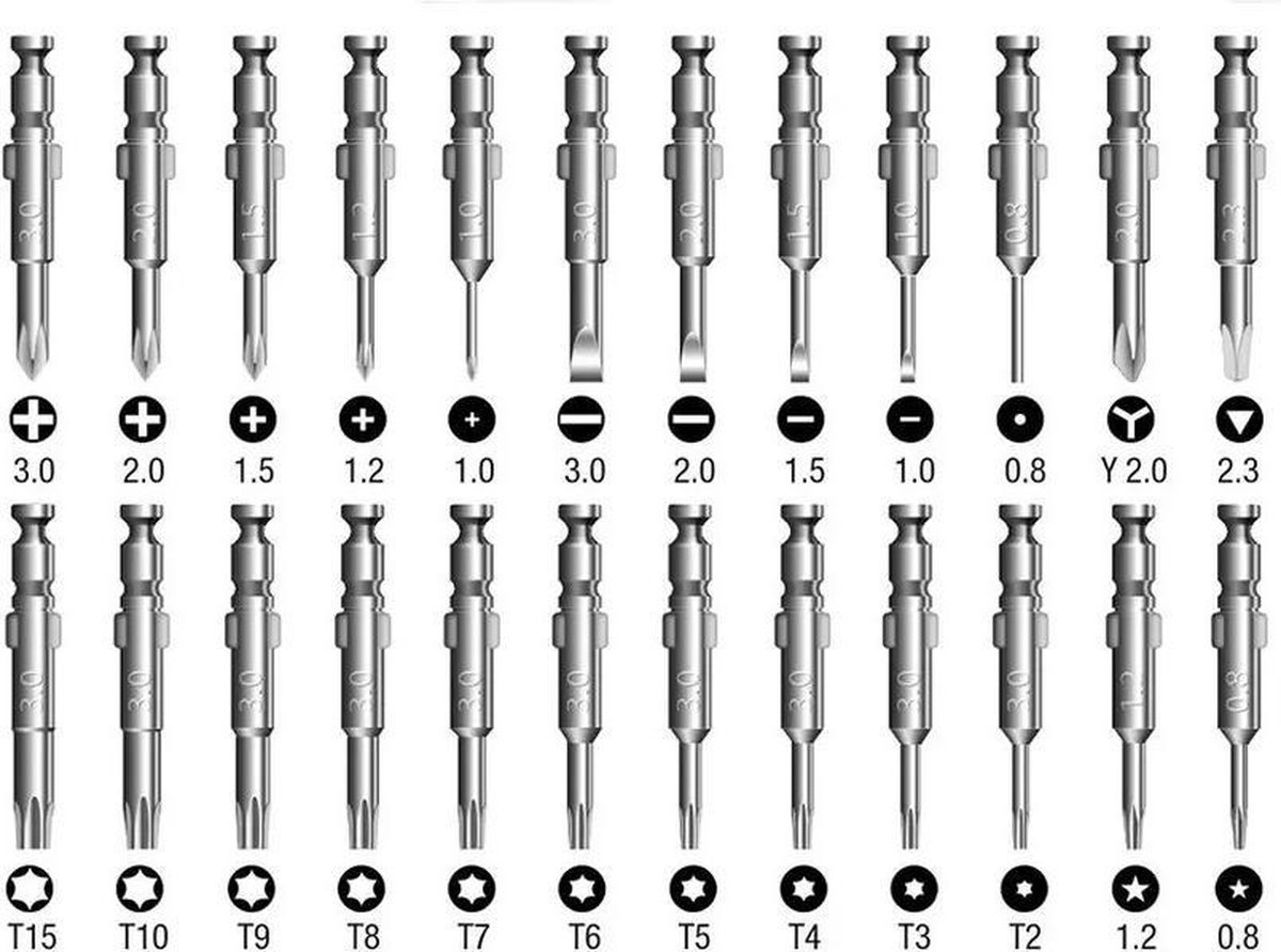 16-in-1 Kleine Schroevendraaierset, Magnetische Precisie-inzetstukken, Mini- torx-set, Draagbare Reparatieschroevendraaier voor Horloge, Bril, Smartphone, PC, Laptop, Tablet, Elektronica 16-in-1 Kleine Schroevendraaierset, Magnetische Precisie-inzetstukken, Mini- torx-set, Draagbare Reparatieschroevendraaier voor Horloge, Bril, Smartphone, PC, Laptop, Tablet, Elektronica