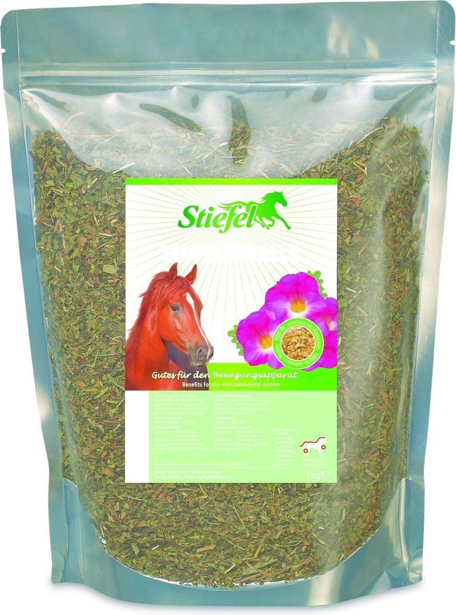 Stiefel Duivelsklauw zak/gesneden 1 kg gesneden   Paarden Supplementen
