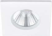 LED Spot - Inbouwspot - Trion Zagrona - 5W - Waterdicht IP65 - Dimbaar - Warm Wit 3000K - Mat Wit - Aluminium - Vierkant