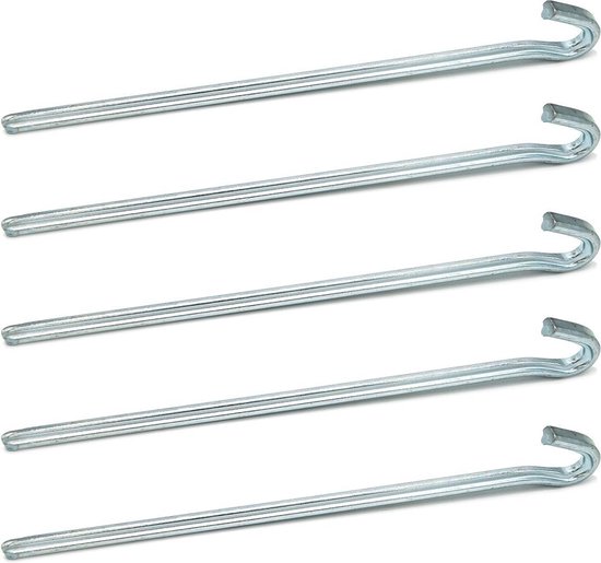 5 Stuks Driehoekige Tentharingen - Verzinkt Staal - Sterke Camping Haringen - Tuin Grondankers