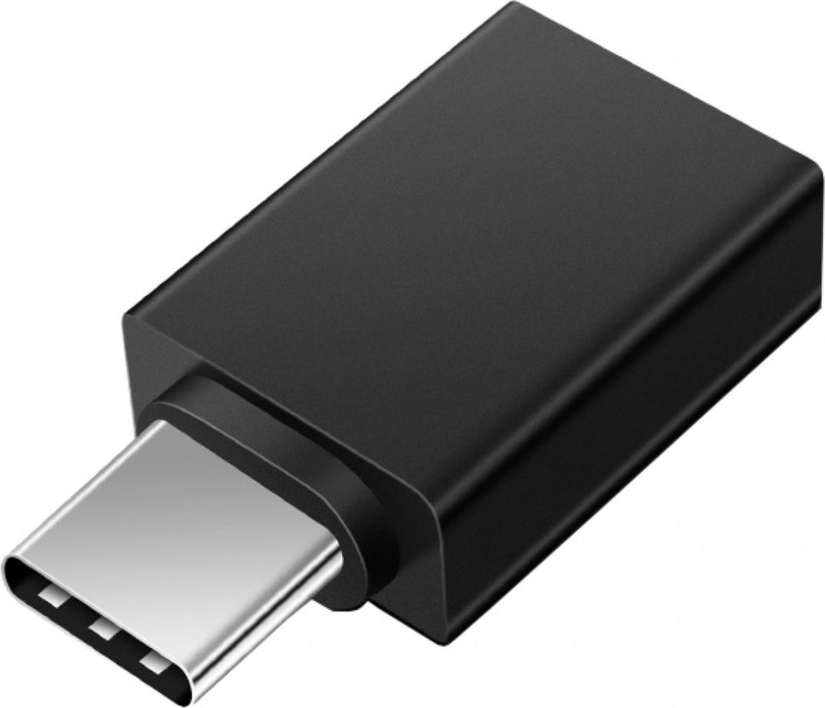 USB C naar USB 3.0 Adapter voor MacBook, Telefoon, Android, en iPad Pro - Supersnel! (Zwart) - Vibfy