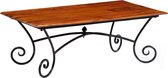 Salontafel Massief hout - koffietafel (Incl LW3D Klok) l - coffee table woonkamertafel