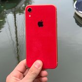 Dwrap iPhone XR Suède Rood Skin