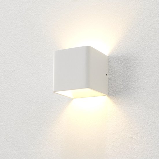 Artdelight - Applique Fulda - Wit - LED 6W 2700K - IP20 - Dimmable> Applique à l'intérieur | applique blanche | Applique | Lampe à LED