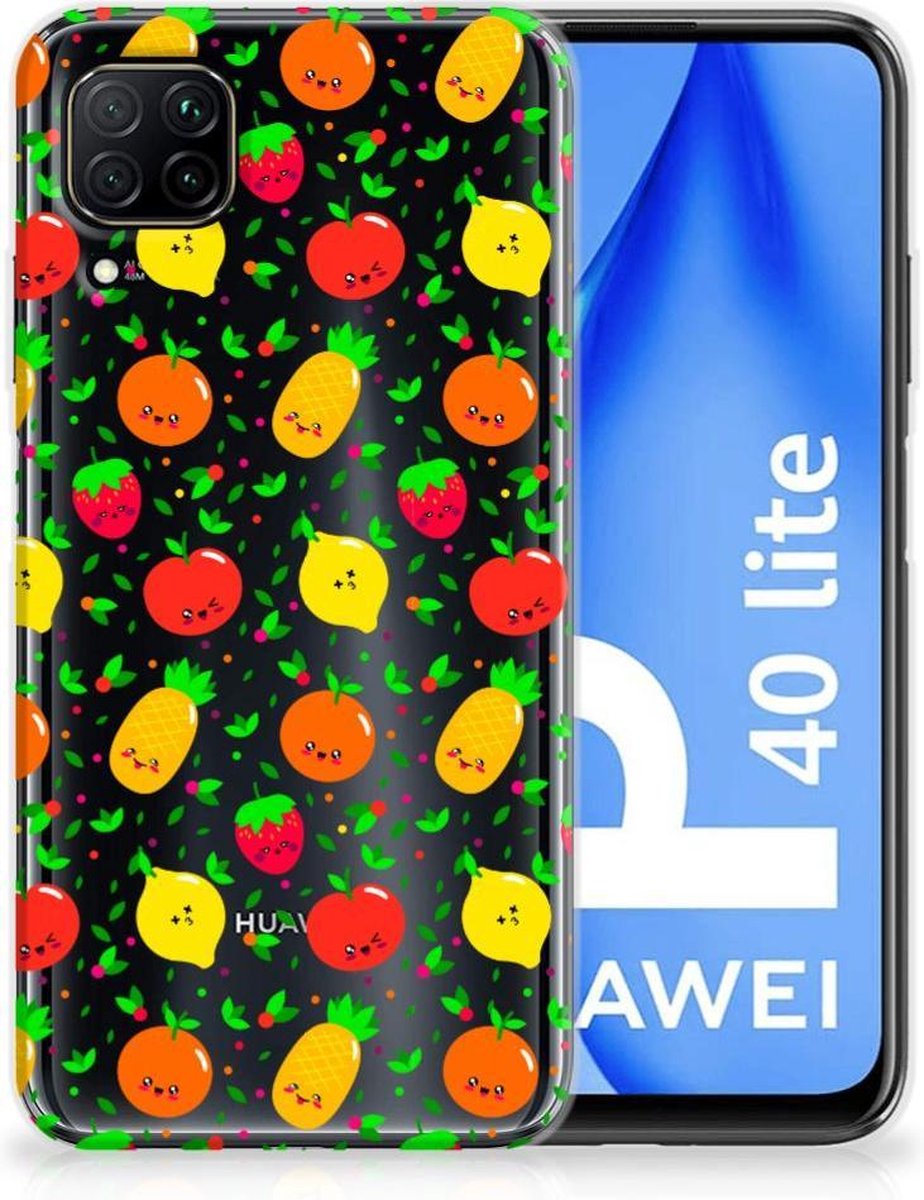Huawei P40 Lite Siliconen Case Fruits