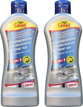Castell RVS reiniger 3-in-1 - Vlekkenloze glans - Voor RVS en chroom - 250ml