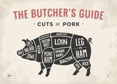 Set butcher cuts stickers (12x)