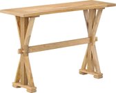 Bijzettafel Massief hout- koffietafel (Incl LW3D Klok) l - coffee table woonkamertafel- Bijzettafel