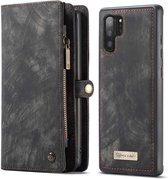 CASEME - Samsung Galaxy Note 10 Plus Vintage Wallet Case - Zwart