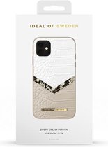 iDeal of Sweden Fashion Case Atelier voor iPhone 11/XR Dusty Cream Python