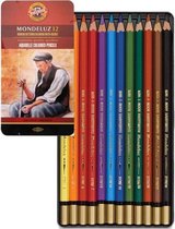 Koh-i-noor Aquarel potloden Mondeluz, 12 kleuren