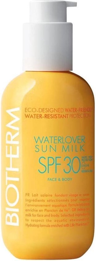 Biotherm Waterlover Sun Milk SPF 30 - Lait Solaire - 200 ml | bol.com