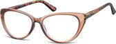 Montana Eyewear MR64E Leesbril vlindermontuur +1.00 - Helder bruin