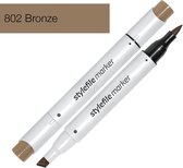 Stylefile Marker Brush - Bronze - Hoge kwaliteit twin tip marker met brushpunt
