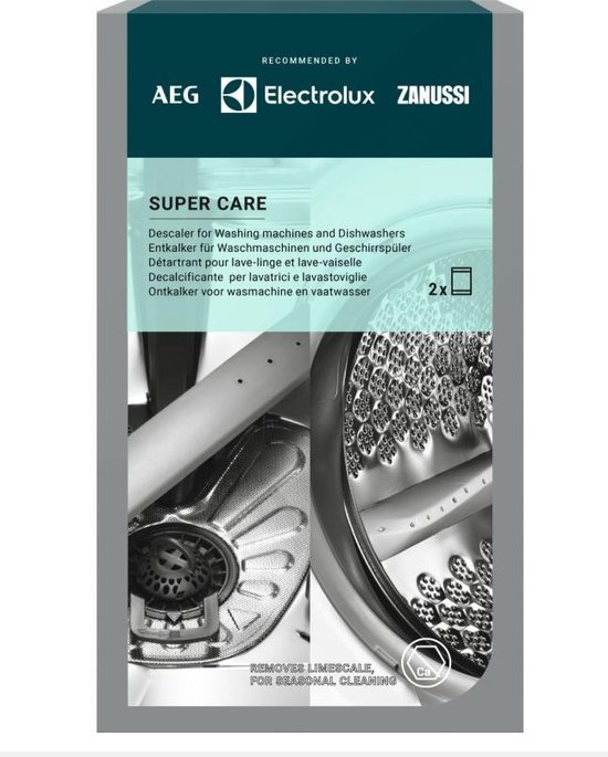 Super care 2 zakjes ontkalkingsmiddel ontkalker antikalk voor wasmachine...  | bol.com