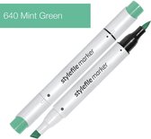 Stylefile Marker Brush - Mint Green - Hoge kwaliteit twin tip marker met brushpunt