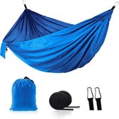Bol.com Hangmat van 210T parachute nylon materiaal. Incl karabijnhaken en riemen. Easy setup voor camping tuin balkon & outdoors... aanbieding